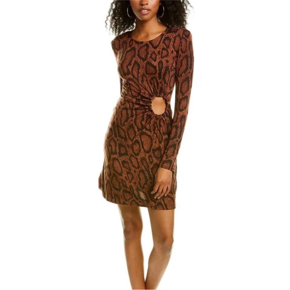 New with tags Leopard Print Cut-Out Dress